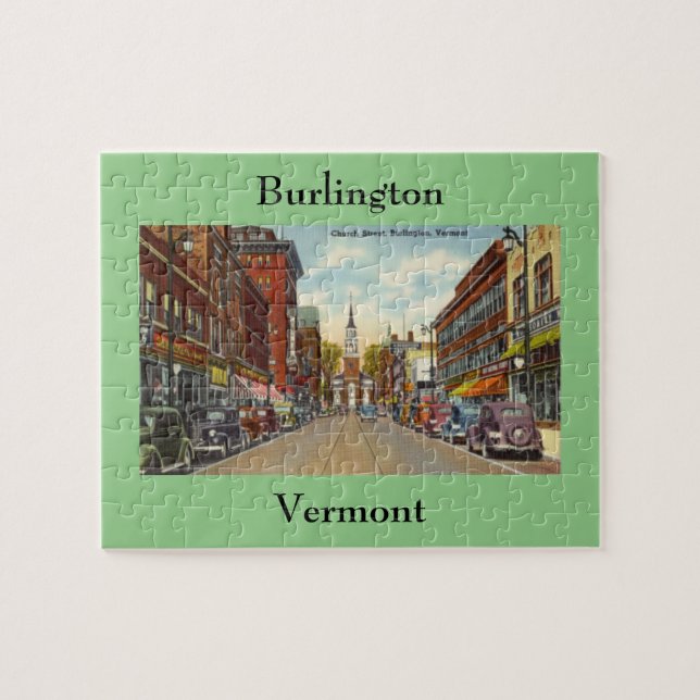 Puzzle Vintage Church Street, Burlington, Vermont (Horizontal)
