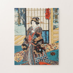 Puzzle Vintage classique ukiyo-e japonaise geisha Utagawa