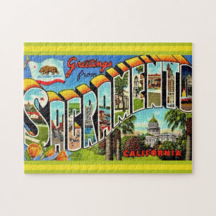 Puzzle Vintage coloré Sacramento CA