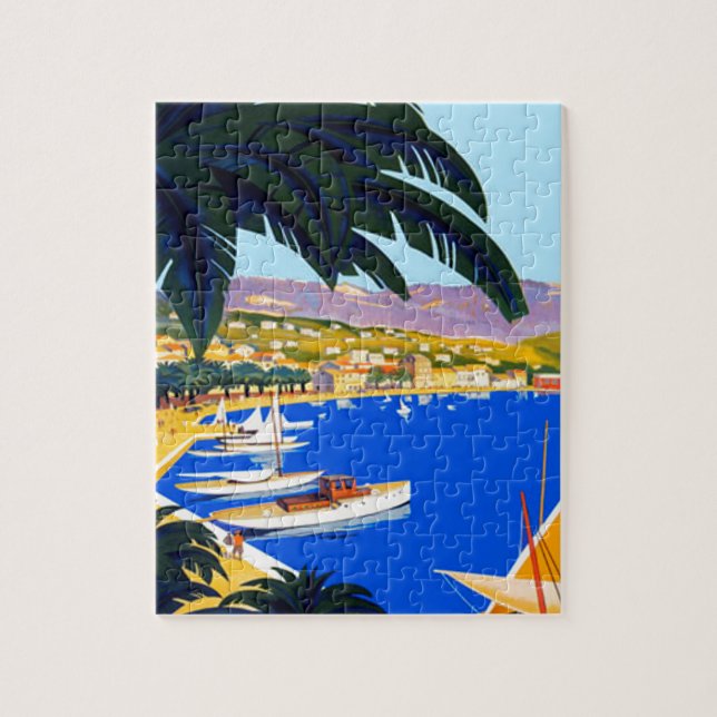 Puzzle Vintage Côte d'Azur (Vertical)