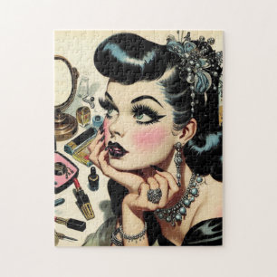 Puzzle Vintage Cute Goth Pin Up