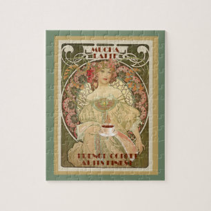 Puzzle vintage d'affiche de café