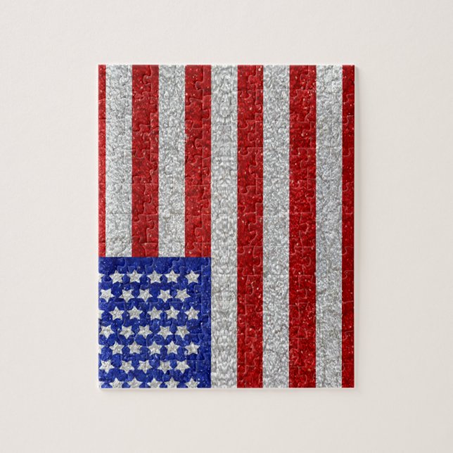 Puzzle vintage de drapeau américain (Vertical)