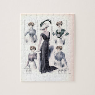 Puzzle vintage de mode de dames