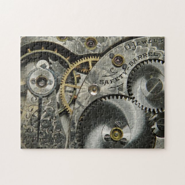Puzzle vintage de rouages (Horizontal)