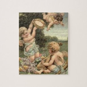 Puzzle Vintage Elegant Art Cherubs
