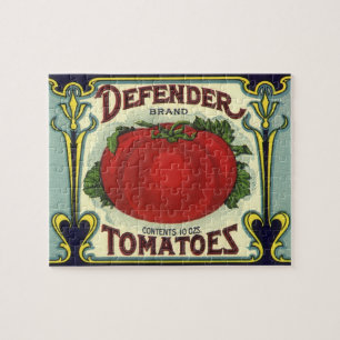 Puzzle Vintage Fruit Crate Étiquette Art, Defender Tomate
