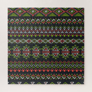 Puzzle Vintage géométrique : ensemble de motifs sans soud