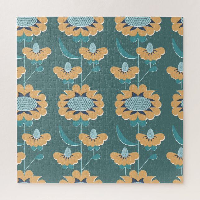 Puzzle Vintage géométrique : Textile Nautique Motif (Vertical)