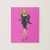 Vintage Gorgeous Glamor Girl Retro Blonde Pinup