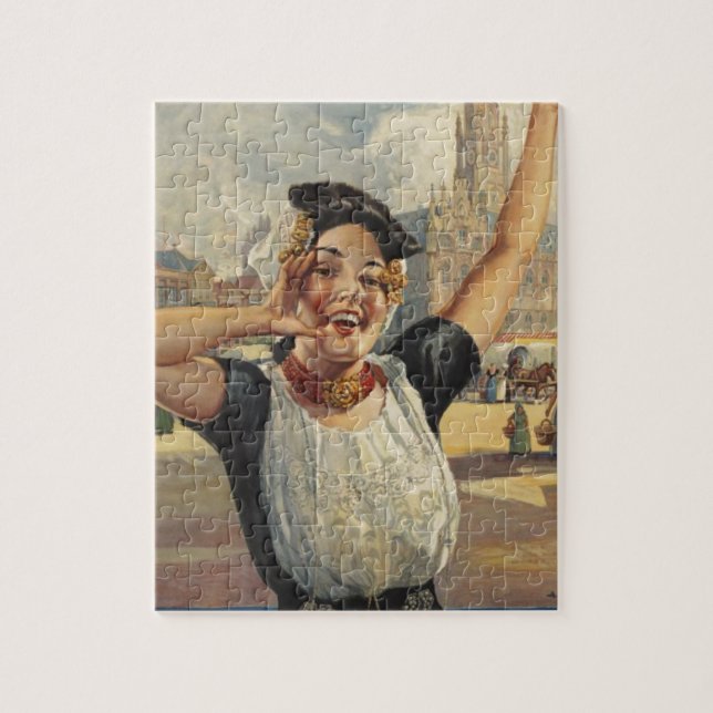 Puzzle Vintage Holland Air Travel (Vertical)