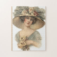 Puzzle Vintage Illustration Art Nouveau