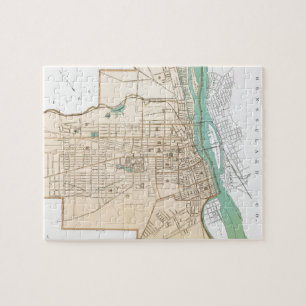 Puzzle Vintage Map of Albany
