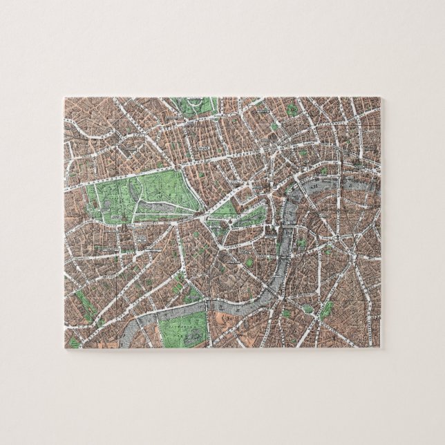 Puzzle Vintage Map of London (Horizontal)