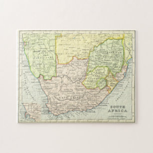 Puzzle Vintage Map of South Africa (1899)