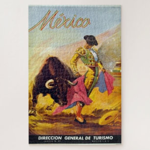 Puzzle Vintage Matador Mexique Voyage Annonce