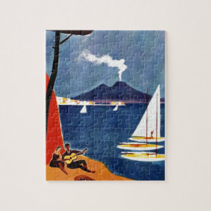 Puzzle Vintage Napoli Voyage Amour Romance