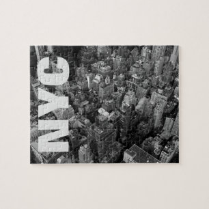 Puzzle Vintage New York City Manhattan noir blanc