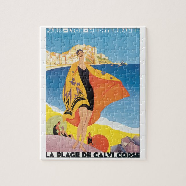 Puzzle Vintage Paris Lyon Méditerranée Travel (Vertical)