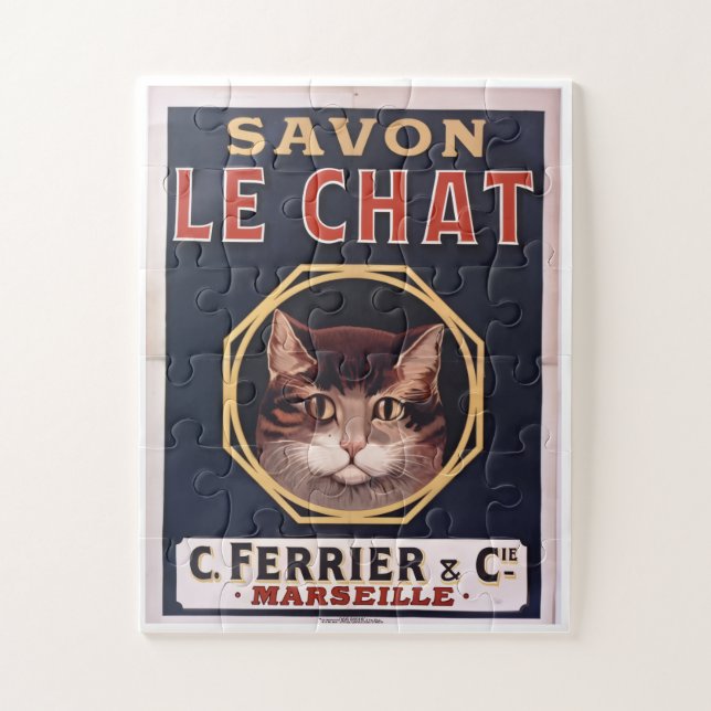 Puzzle "Vintage poster Savon Le Chat" (Vertical)