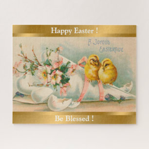 Puzzle Vintage Poulet Vacances de Pâques