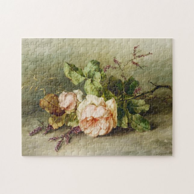 Puzzle Vintage Roses par Margaretha Roosenboom (Horizontal)