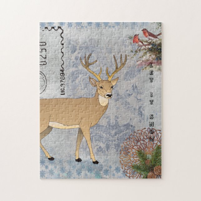 Puzzle Vintage Russe moderne Snowflakes (Vertical)