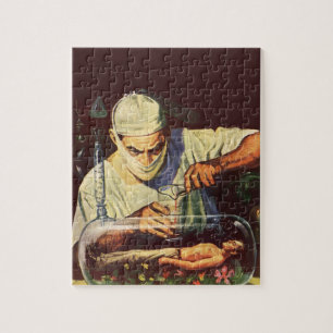 Puzzle Vintage Science Fiction, Laboratory Mad Scientist