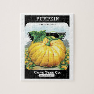 Puzzle Vintage Seed Packet Étiquette Art, Halloween Citro