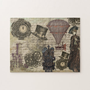 Puzzle Vintage Steampunk Victorian Industrial Gears