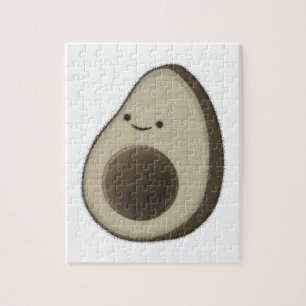 Puzzle Vintage Style Avocado Drawing