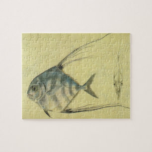 Puzzle Vintage Threadfin Trevally, Pompano Africain Poiss