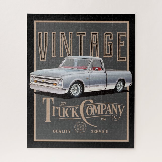 Puzzle Vintage Truck Company (Vertical)