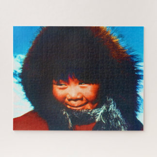 Puzzle Vintage USA Alaska eskimo enfant