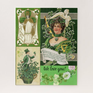 Puzzle Vintage vert
