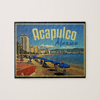 Puzzle Vintage voyage Acapulco Mexique