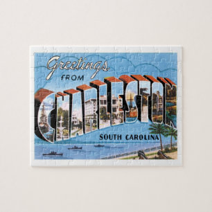 Puzzle Vintage voyage de Charleston en Caroline du Sud