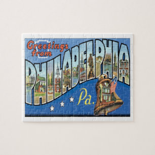 Puzzle Vintage voyage de Philadelphie Pennsylvanie