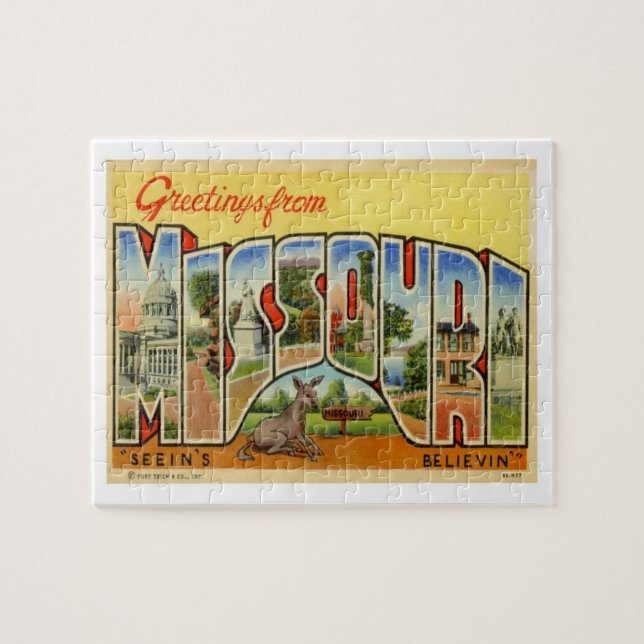 Puzzle Vintage voyage du Missouri (Horizontal)