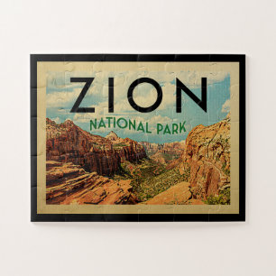 Puzzle Vintage voyage du parc national de Zion