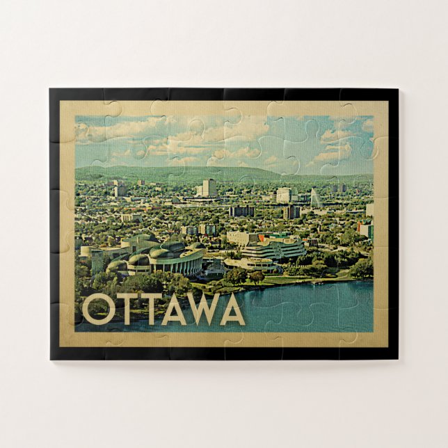 Puzzle Vintage voyage Ottawa Canada (Horizontal)