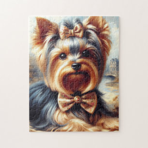 Puzzle Vintage Yorkshire Terrier peinture