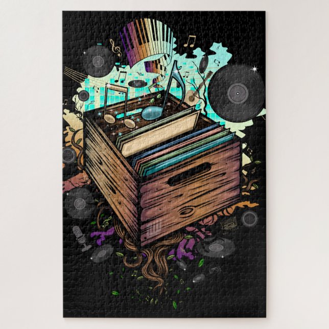 Puzzle Vinyl Crate (Vertical)