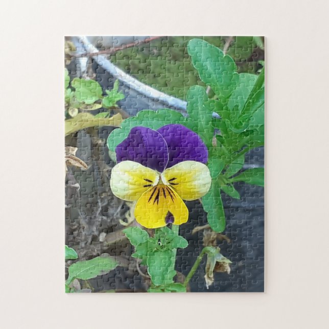 Puzzle violet et jaune (Vertical)