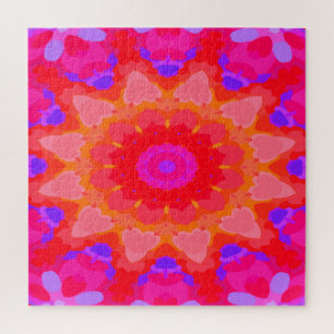 Puzzle Violet, rose et orange