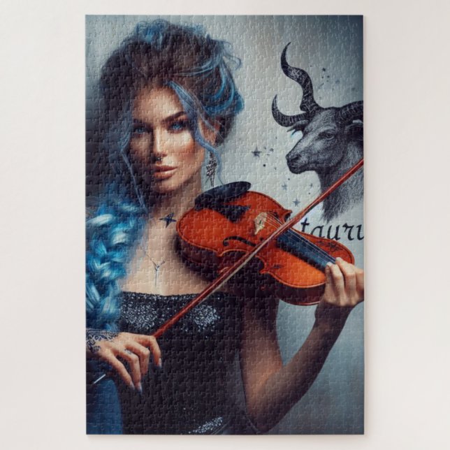 Puzzle Violon musicien Taurus Zodiac (Vertical)