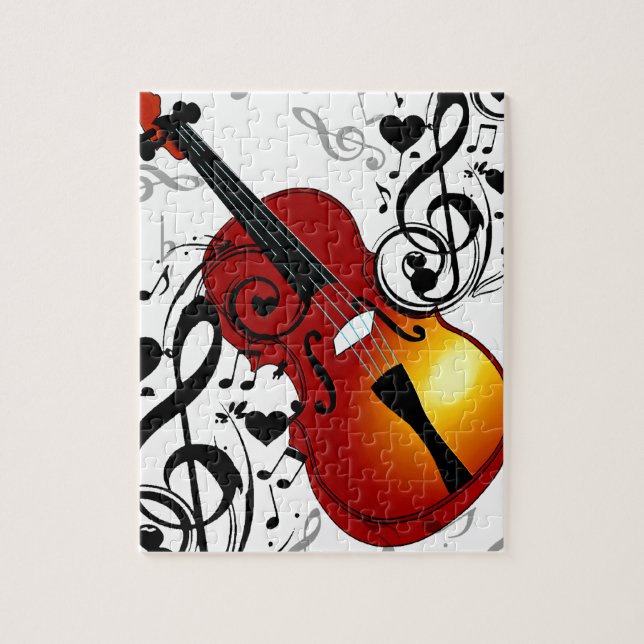 Puzzle Violoniste, Rock House_ (Vertical)