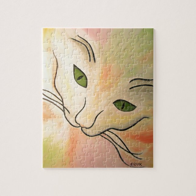 Puzzle Visage Abstrait de chat (Vertical)