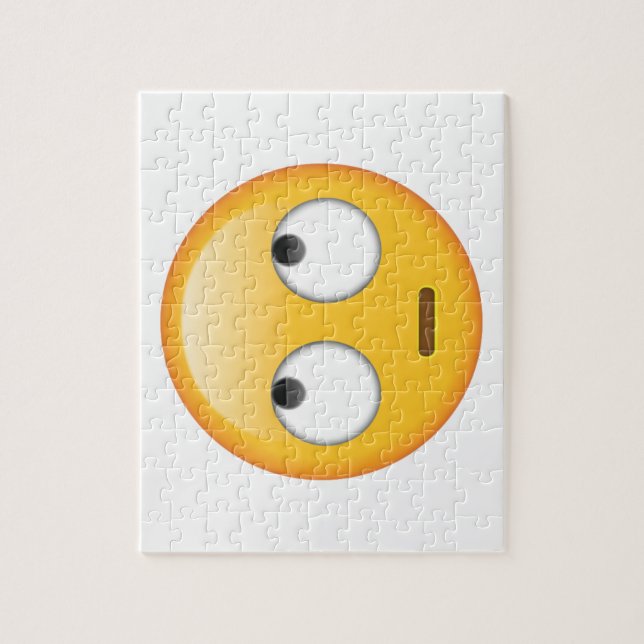 Puzzle Visage avec les yeux roulants - Emoji (Vertical)