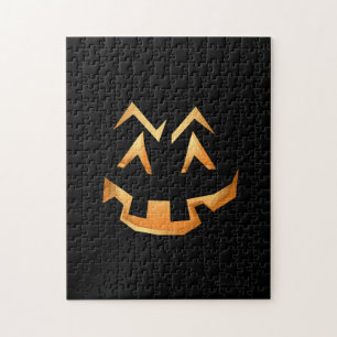Puzzle Visage Citrouille éffrayant   Halloween
